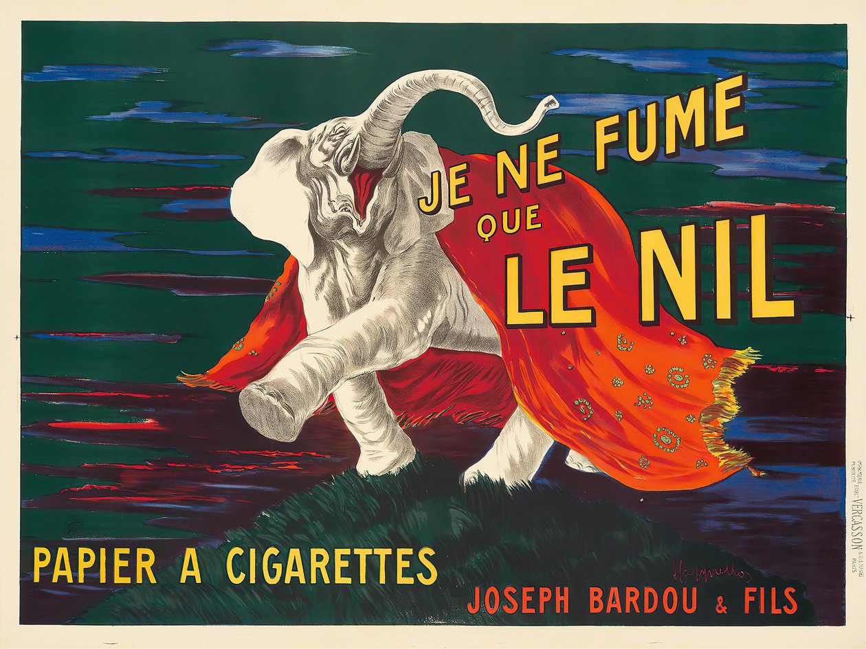 Kouřím jen Nil, 1912. od Leonetto Cappiello
