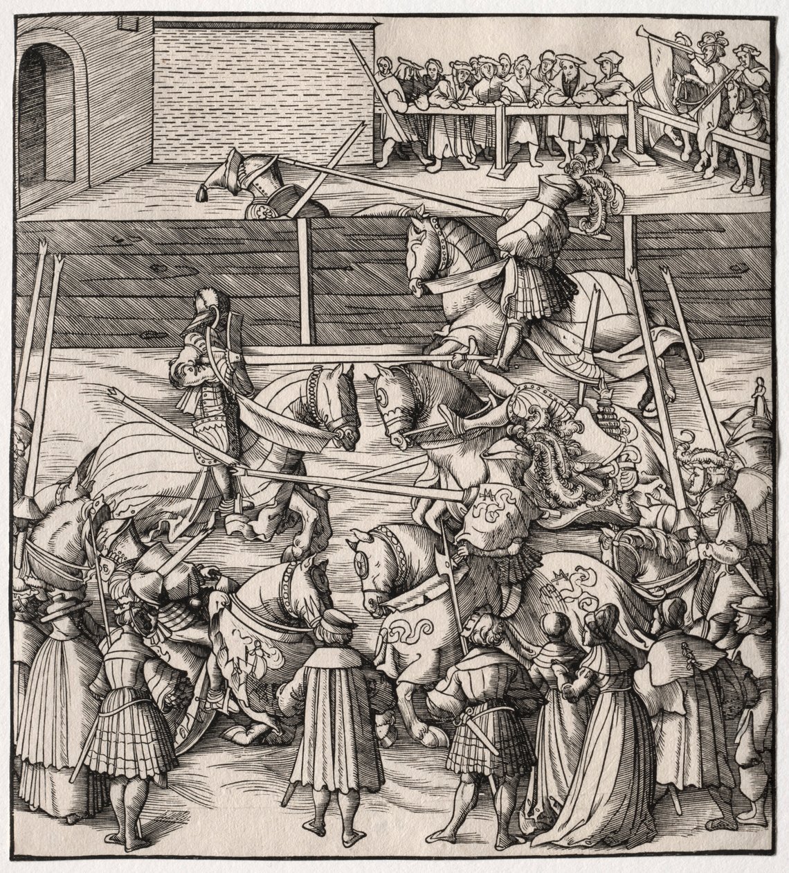 Umění rytířství a naklánění, 1513-1518. od Leonhard Beck