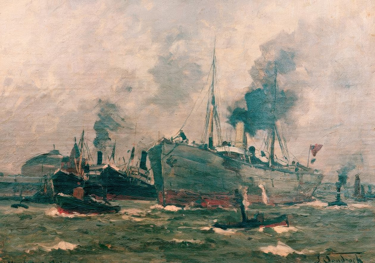Přístav Hamburk od Leonhard Sandrock