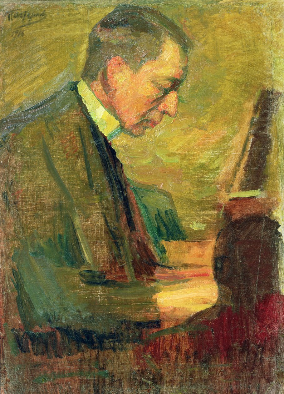 Portrét Sergeje Rachmaninova, 1916 od Leonid Osipovic Pasternak