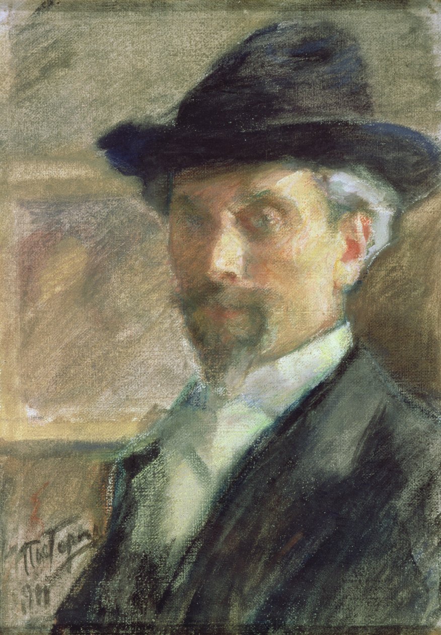 Autoportrét, 1911 (pastel na papíře) od Leonid Osipovic Pasternak