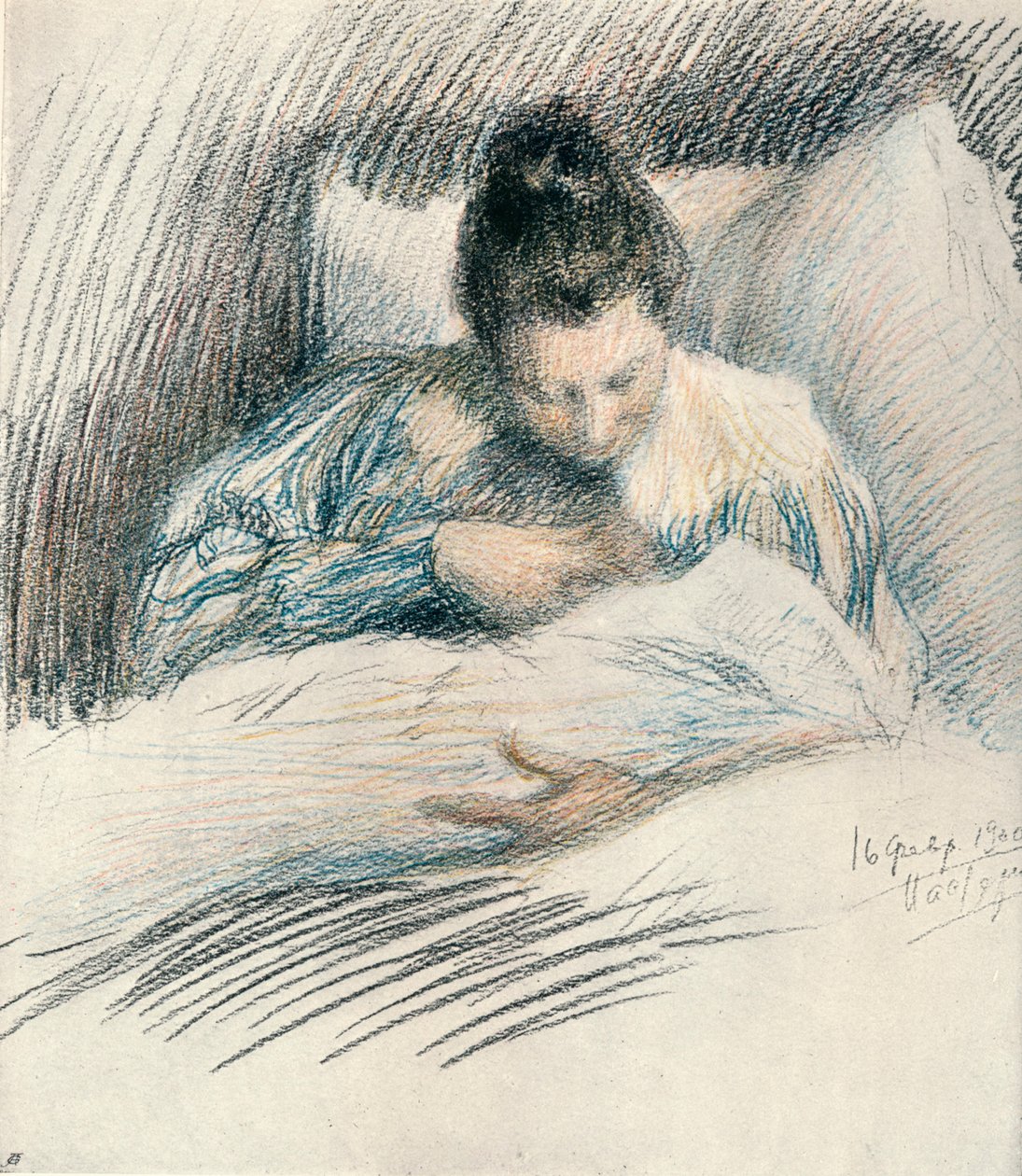 Matka a dítě, 1900, 1906 od Leonid Osipovic Pasternak