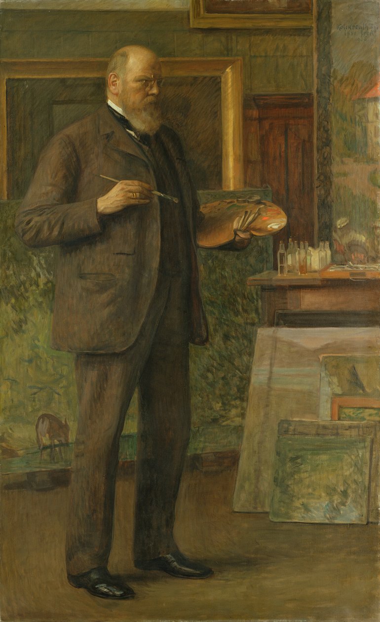 Autoportrét, 1906 od Leopold Karl Walter von Kalckreuth