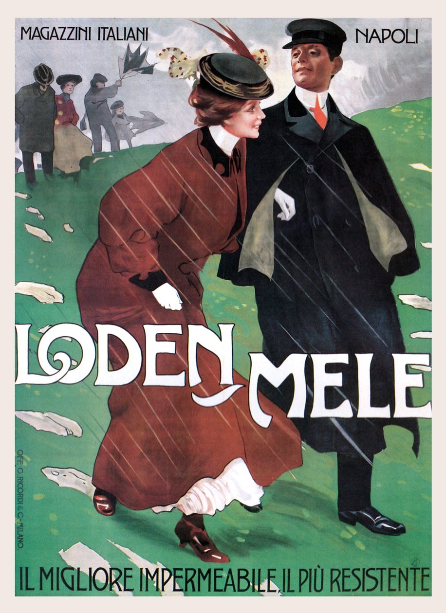 Oblečení do deště od Mele od Leopoldo Metlicovitz