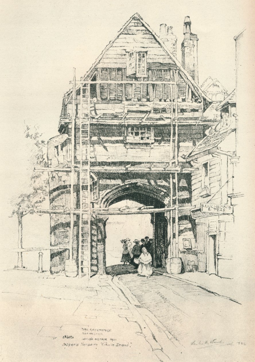 Gatehouse Rochester, 1925 od Leslie Matthew Ward