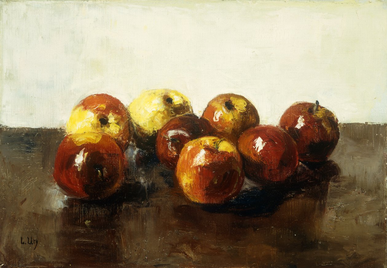Zátiší z jablek, od Lesser Ury