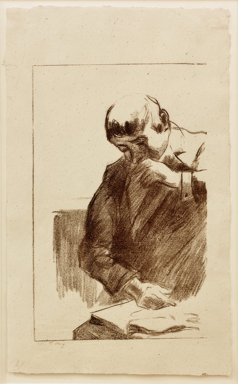 Čtenář Muž od Lesser Ury