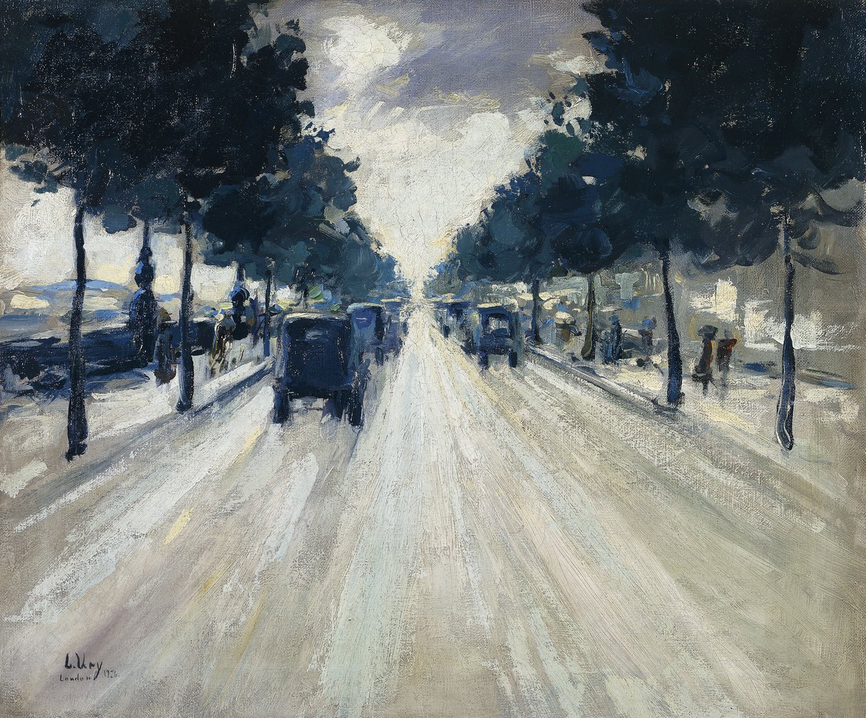 The Embankment, Londýn, 1926 od Lesser Ury