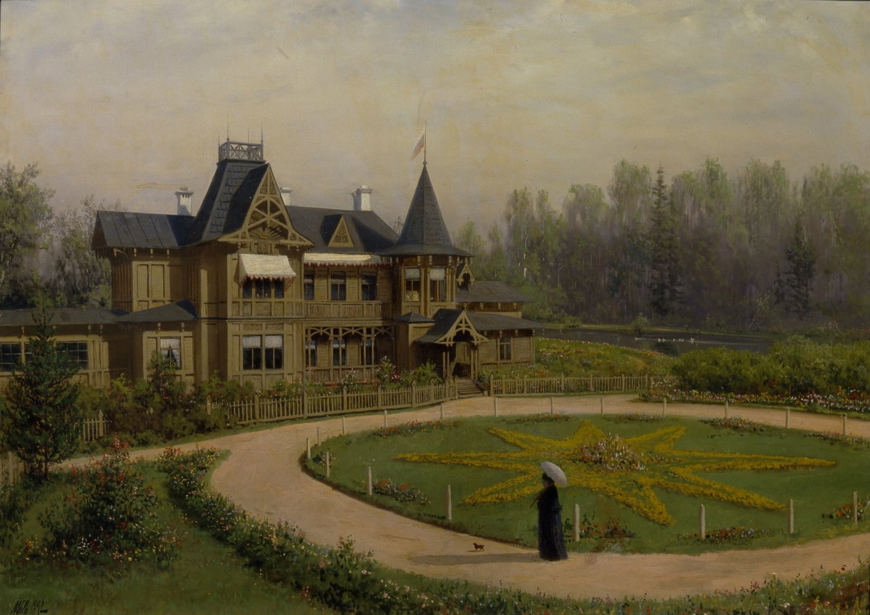Dacha, 1892 od Lev Felixovich Lagorio