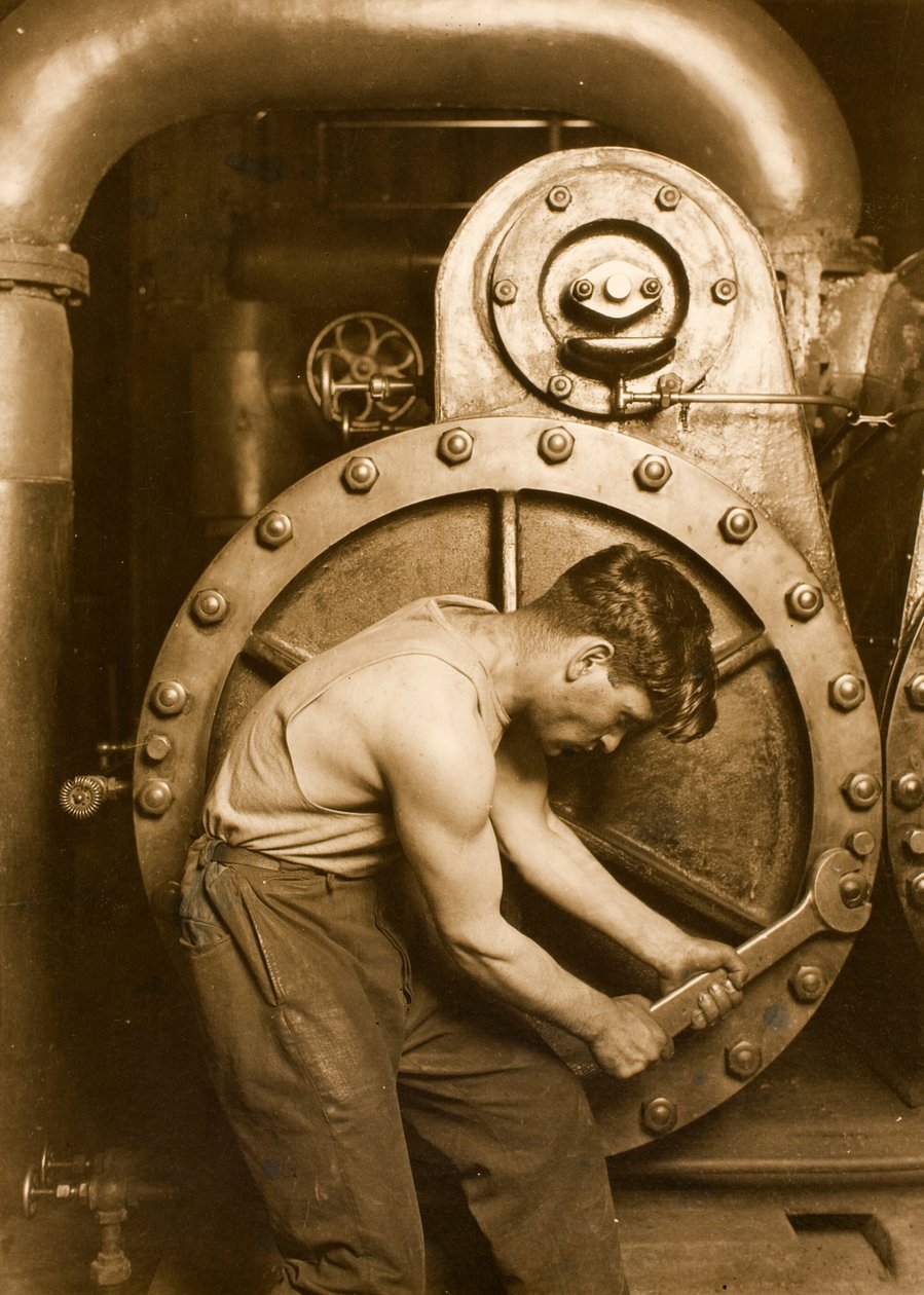 Powerhouse mechanik od Lewis Wickes Hine