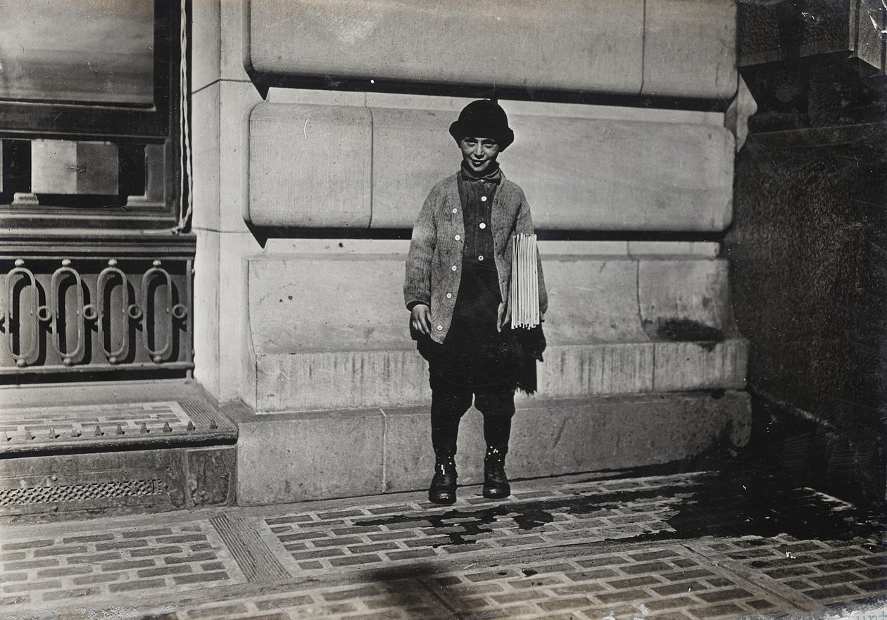 Novinář, 1909 od Lewis Wickes Hine