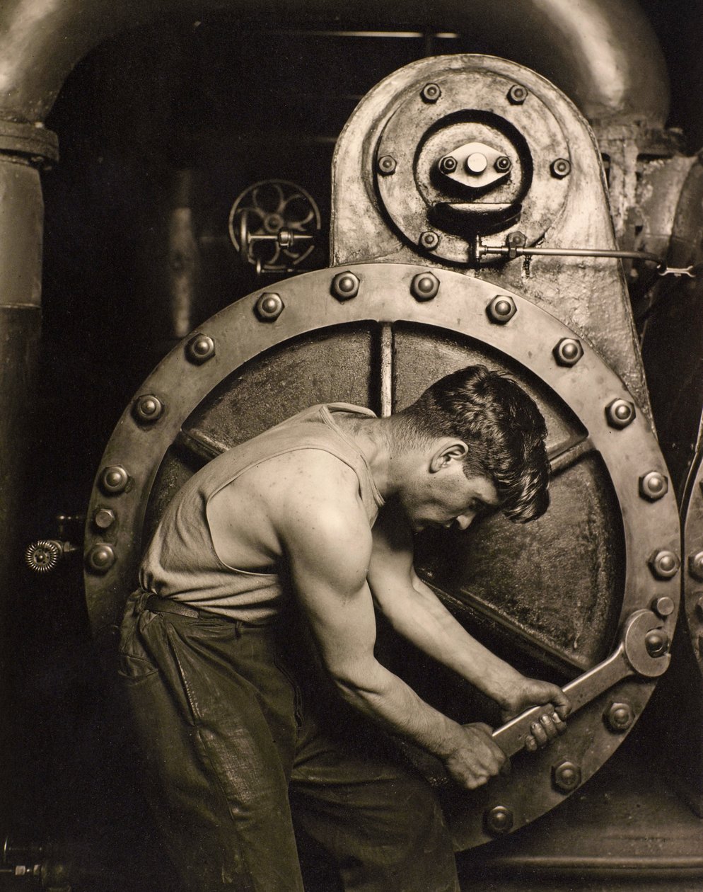 Mechanik Powerhouse, kolem roku 1924 od Lewis Wickes Hine