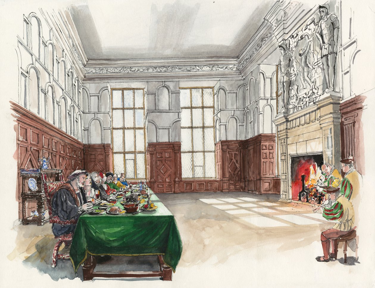 Hardwick Old Hall, 1601, c2000-2010 od Liam Wales