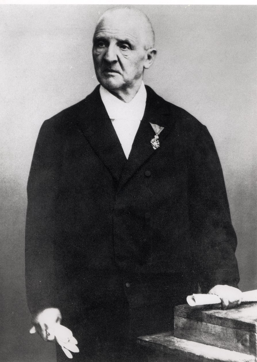 Anton Bruckner (1824-96) (černobílá fotografie) od Unbekannt Unbekannt