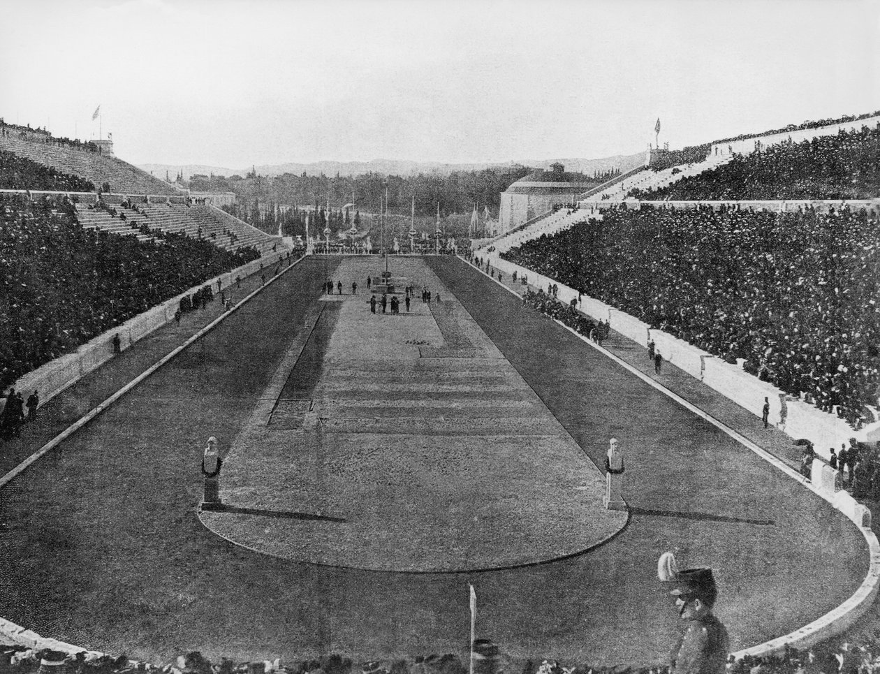 Stadion Panathinaiko, olympijské hry v Aténách od Unbekannt Unbekannt