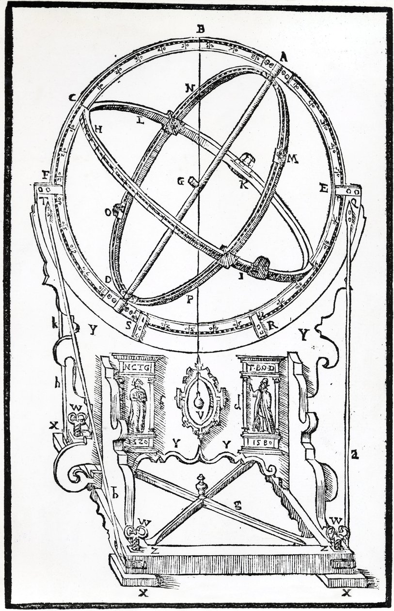 Armillary Equatorial Tycha Brahe od Unbekannt Unbekannt