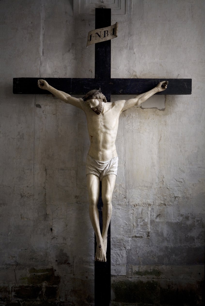 Kristus na kříži (malované dřevo) od Ligier Richier