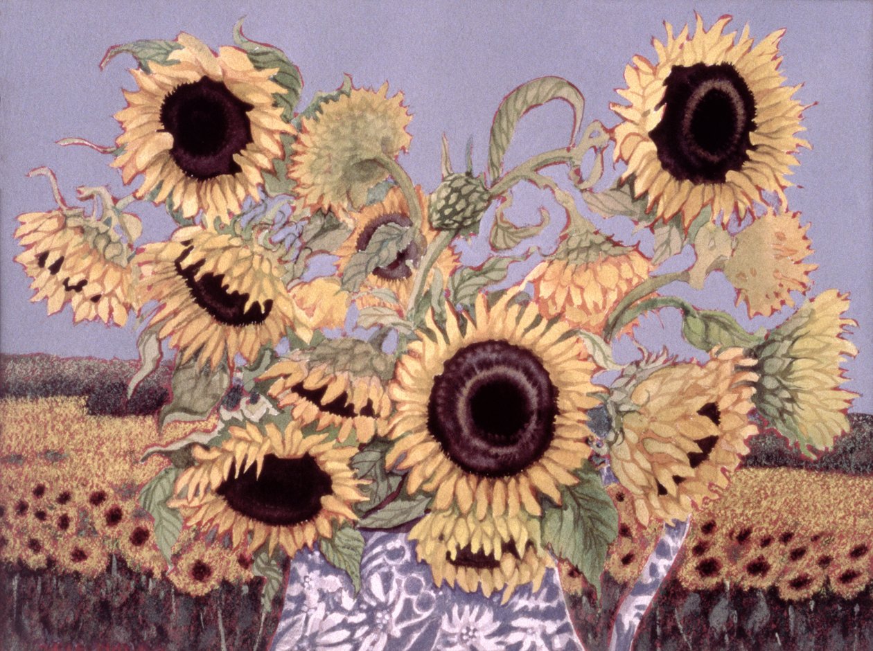 Sun Queen, 1995 (wc na papíře) od Lillian Delevoryas