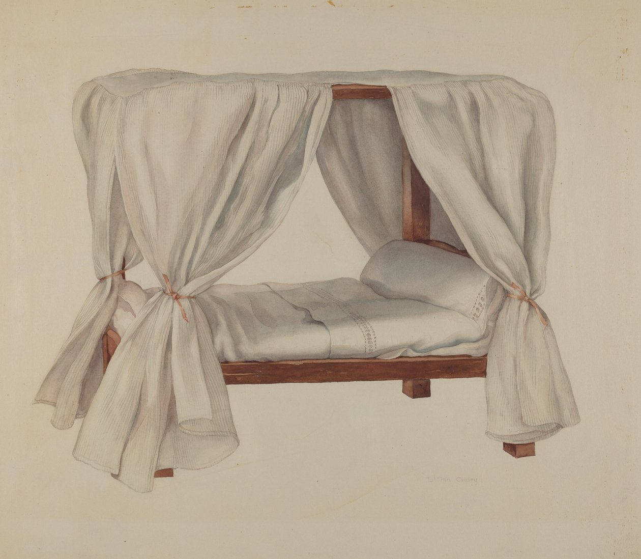 Postýlka pro panenky, c. 1937. od Lillian Causey