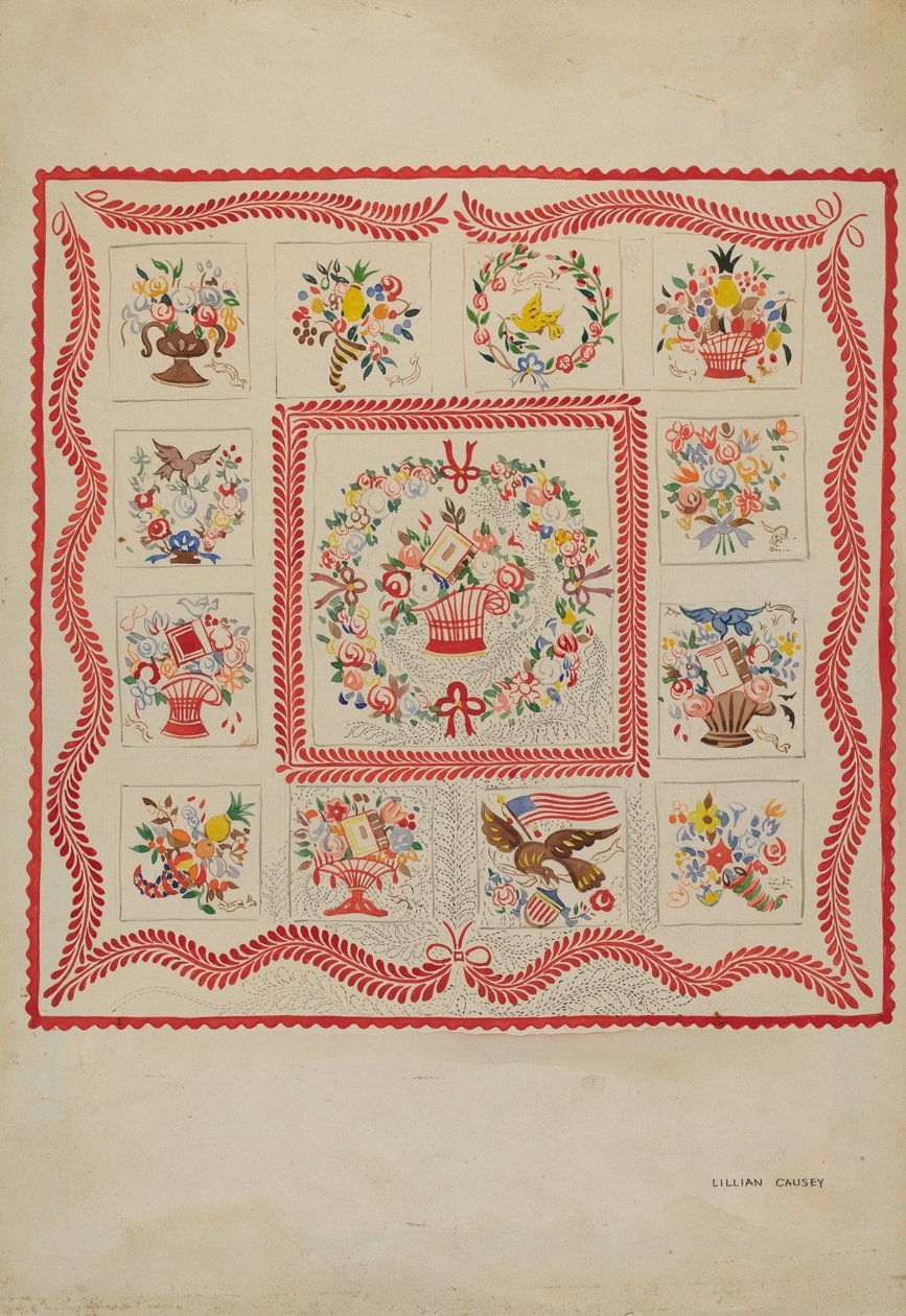 Přikrývka, c. 1936. od Lillian Causey