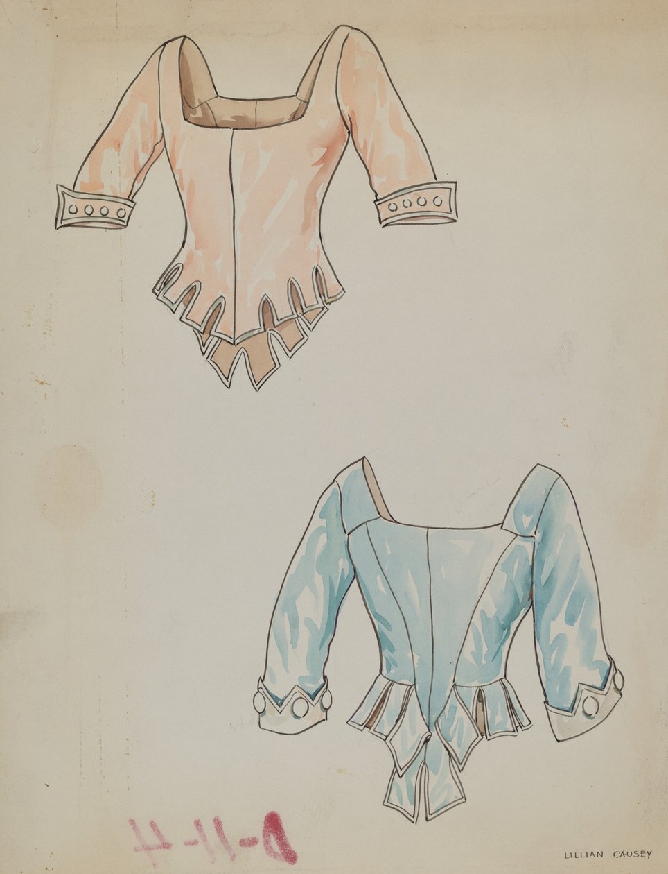 Saténový živůtek, c. 1938. od Lillian Causey