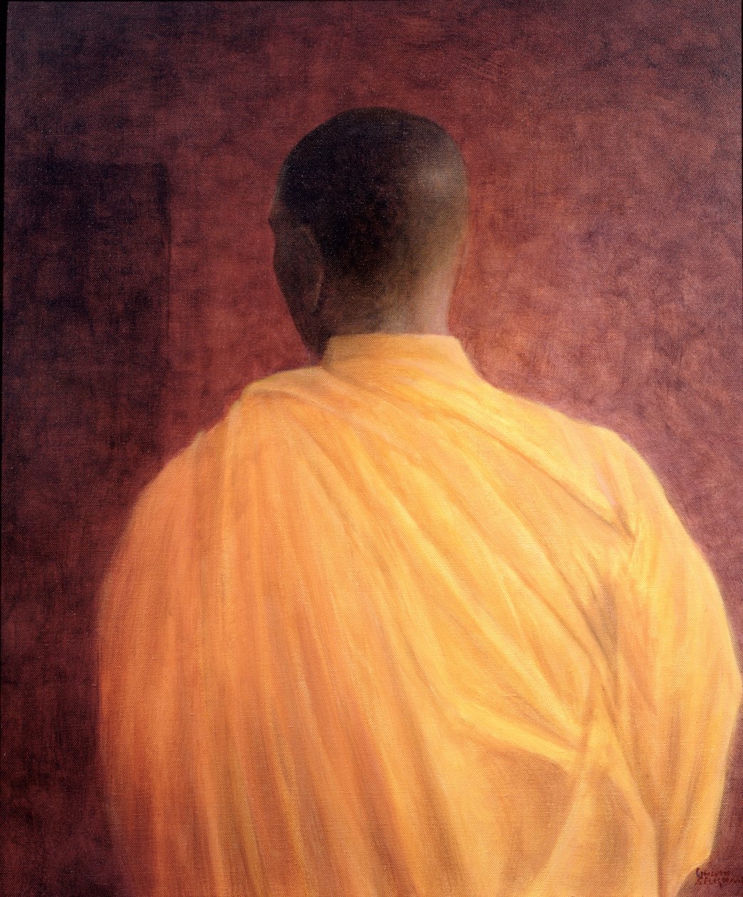 Buddhistický mnich, 2005 (akryl) od Lincoln Seligman