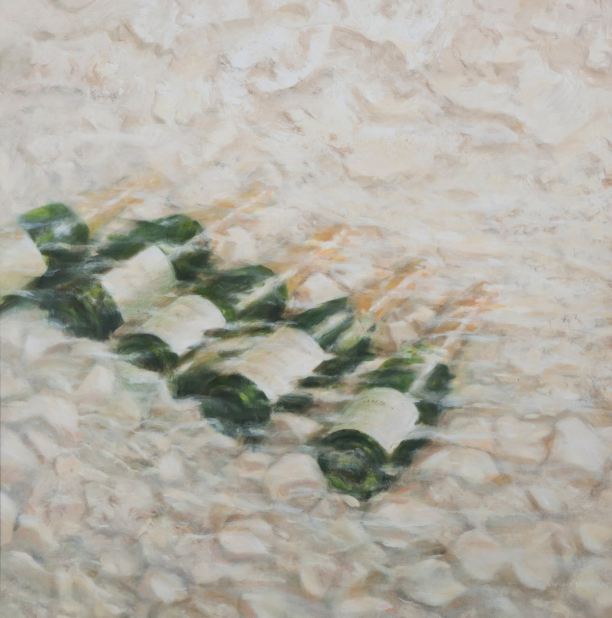 Champagne Cooling, 2012 (akryl na plátně) od Lincoln Seligman