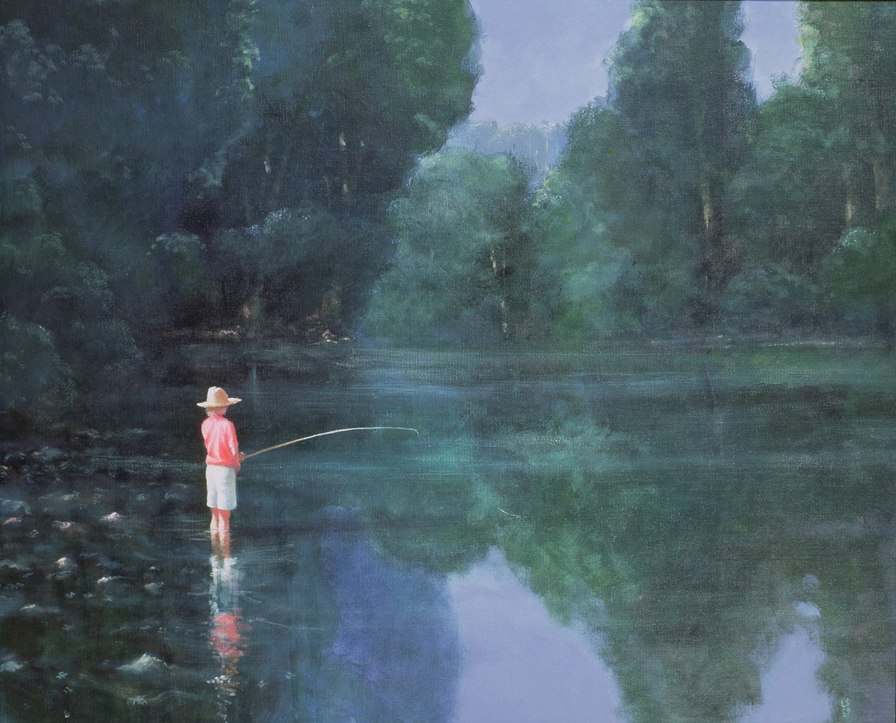 Dětský rybolov, 1989 od Lincoln Seligman