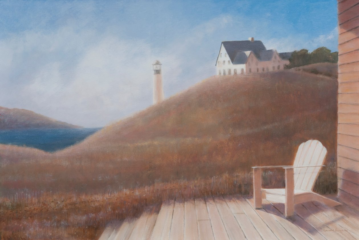 Maine landscape, 2012 (akryl na plátně) od Lincoln Seligman