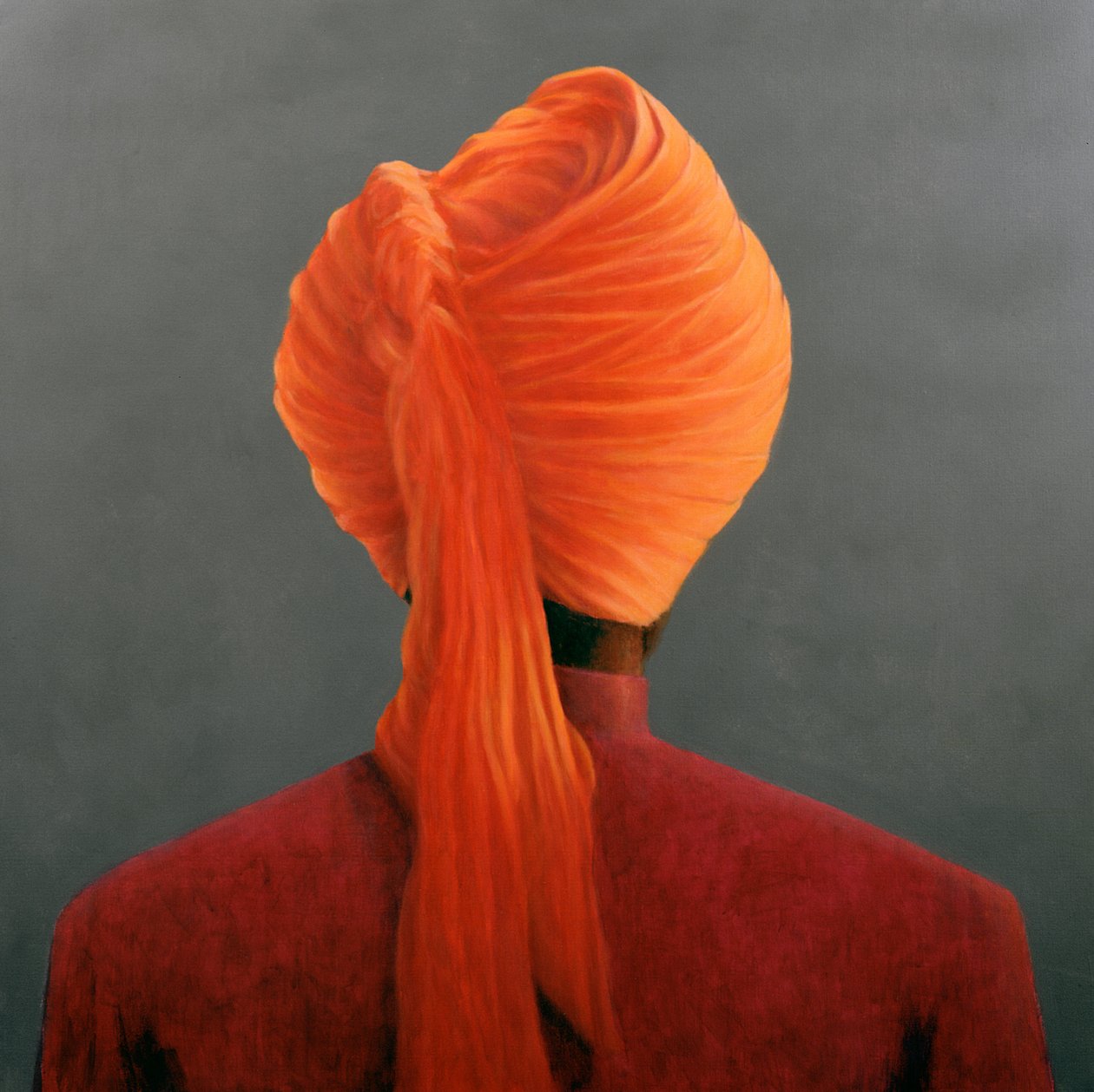 Oranžový turban od Lincoln Seligman