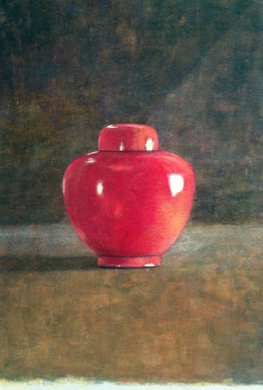 Red Jar, 1996 (akryl na papíře) od Lincoln Seligman