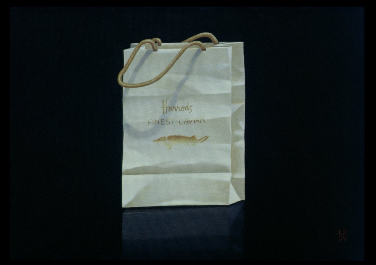Kaviárová taška Harrods, 1989 od Lincoln Seligman