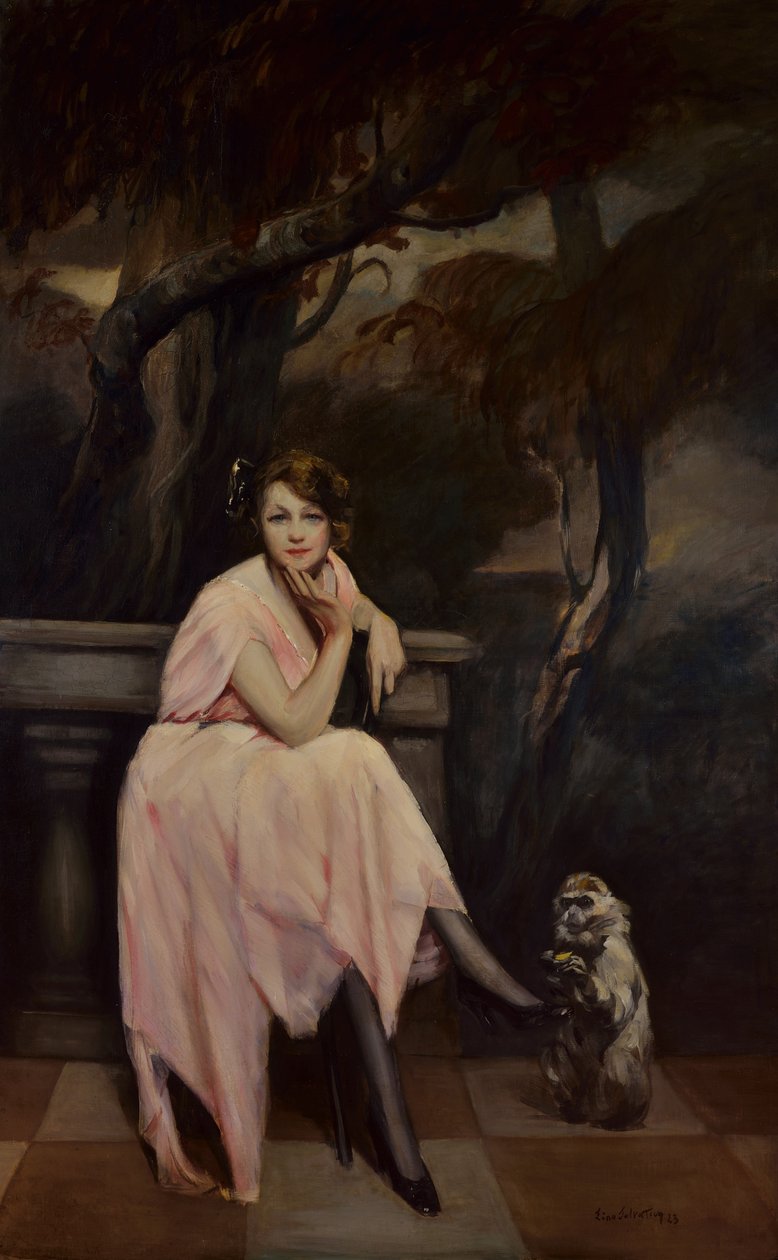 Slečna v růžové, 1923. od Lino Selvatico