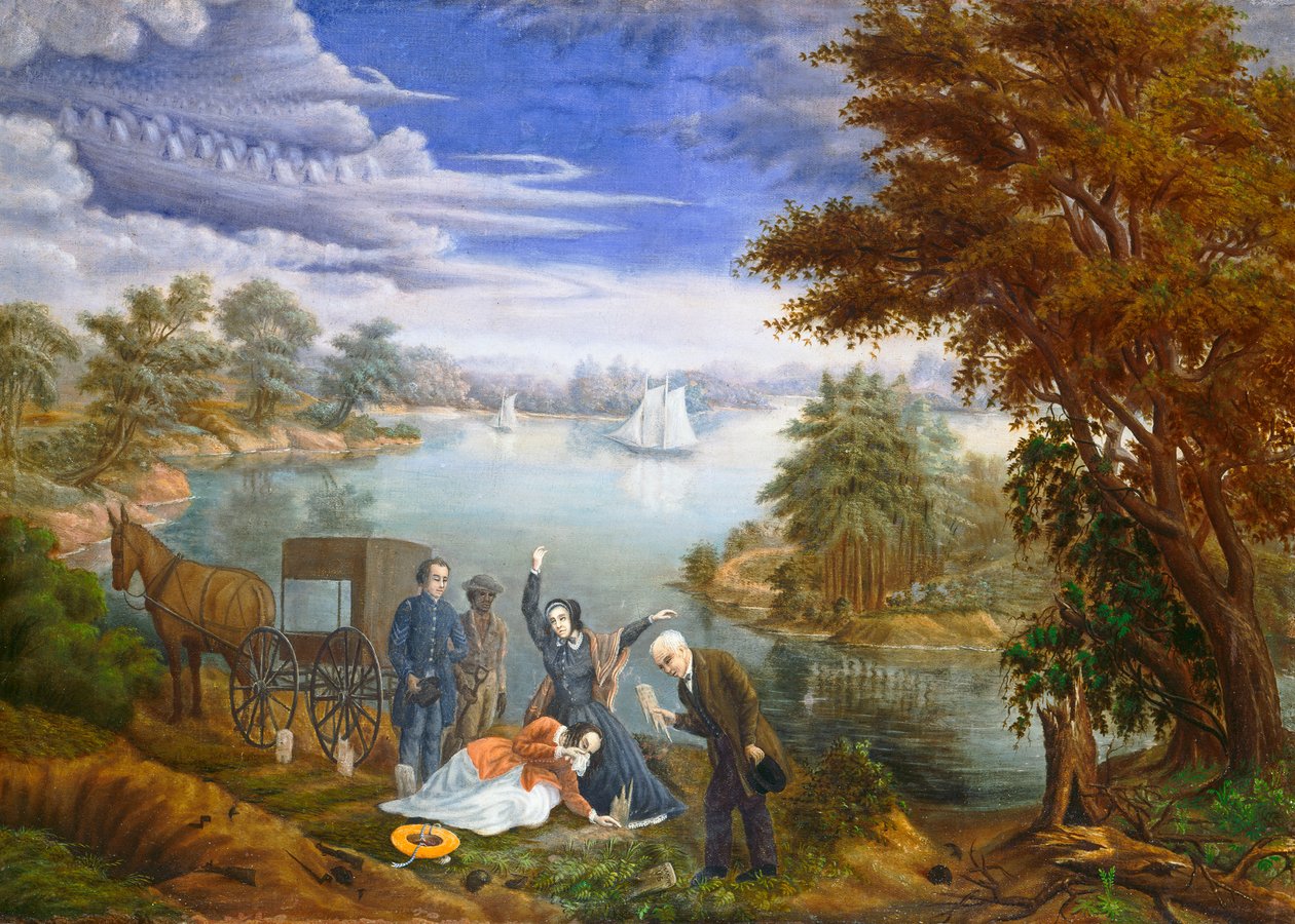 Pohřeb, kolem roku 1890 od Linton Park