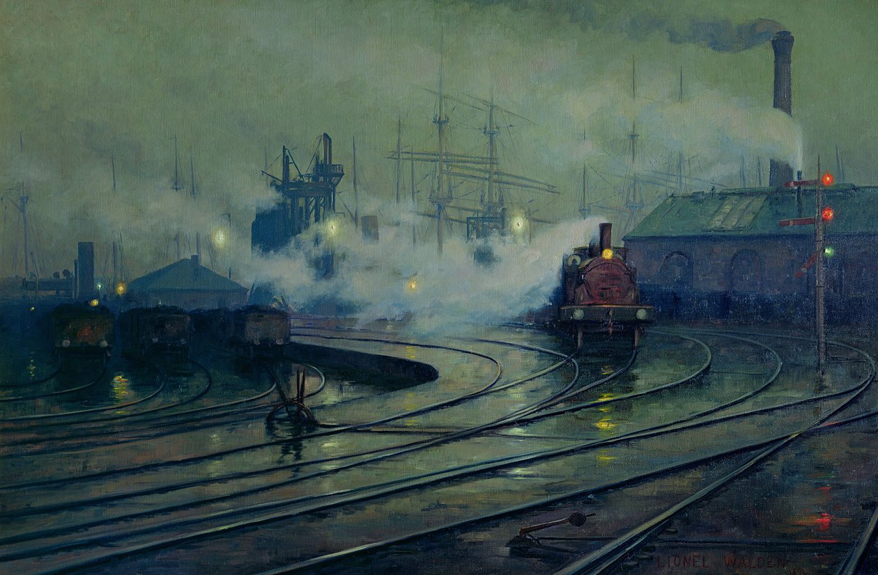 Cardiff Docks, 1896 od Lionel Walden