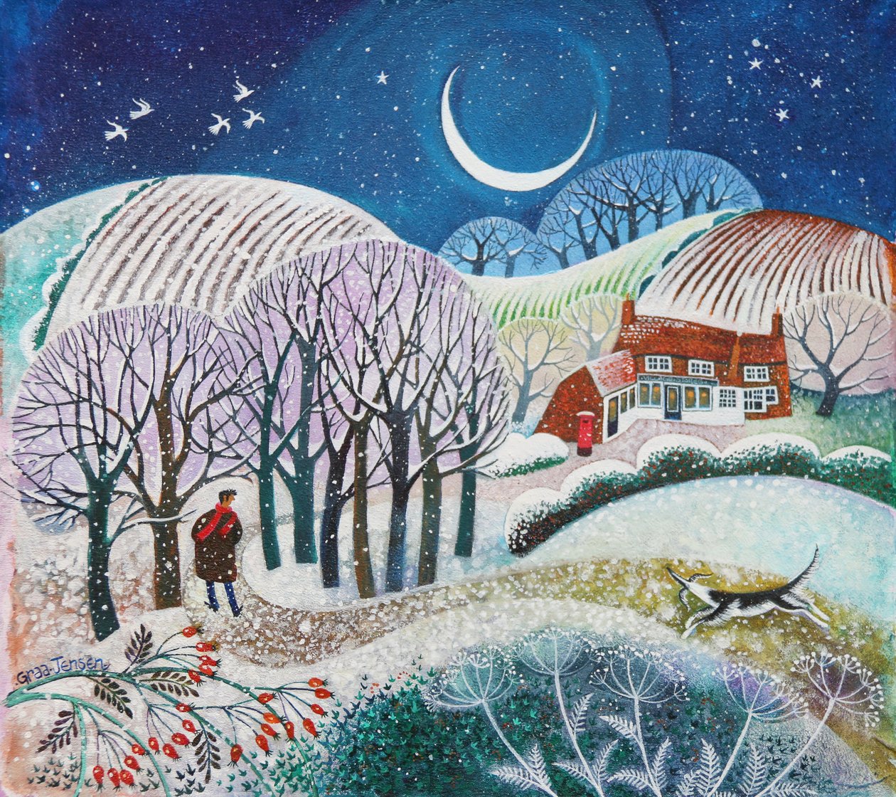 Cold Snap, 2021 (akryl na plátně) od Lisa Graa Jensen