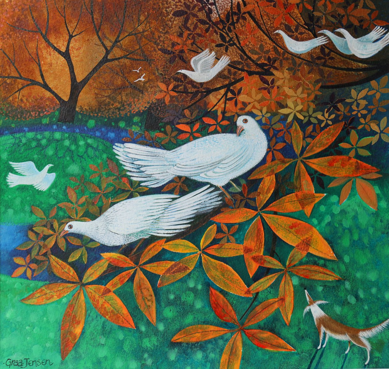 Bílé holubice, 2016 od Lisa Graa Jensen