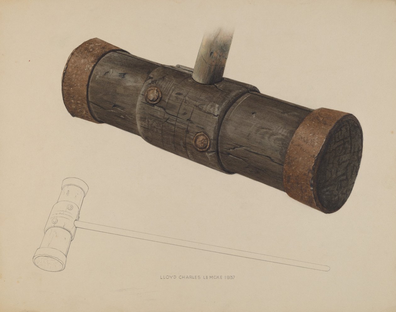 Caulking Hammer, 1937. od Lloyd Charles Lemcke