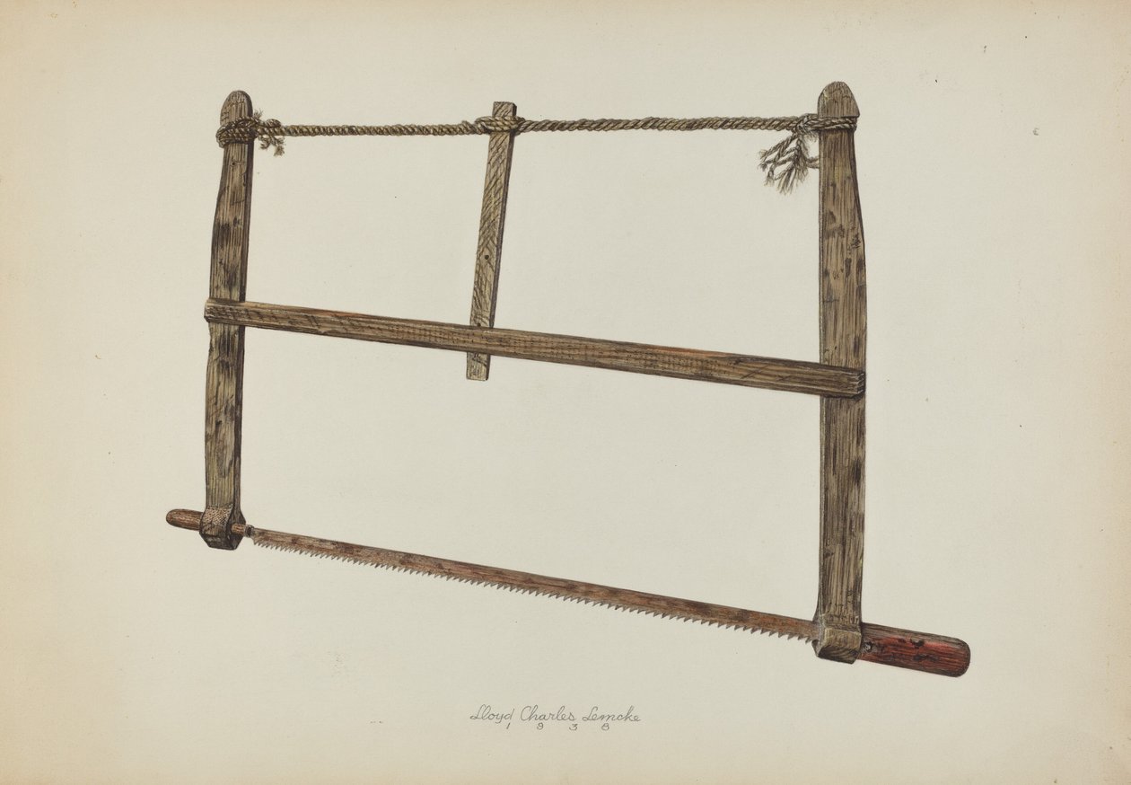 Coopersmith Saw, 1938. od Lloyd Charles Lemcke