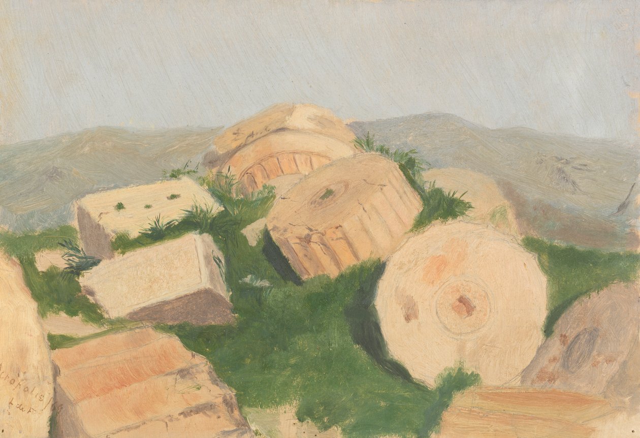 Zlomený sloup, Parthenon, 1869. od Lockwood de Forest