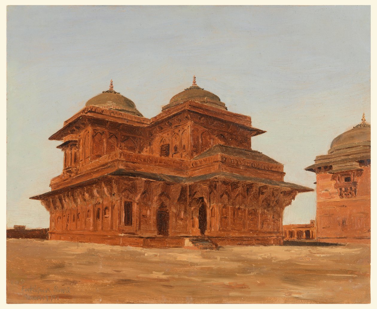 Fatehpur Sikri, Birbalův palác, Indie od Lockwood de Forest