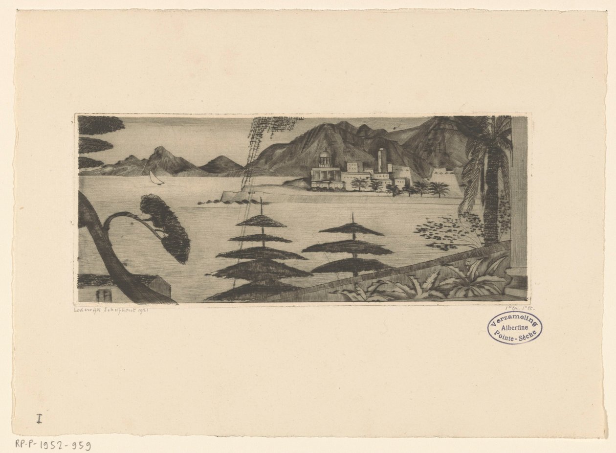 Ajaccio (původní název) od Lodewijk Schelfhout (signed by artist)