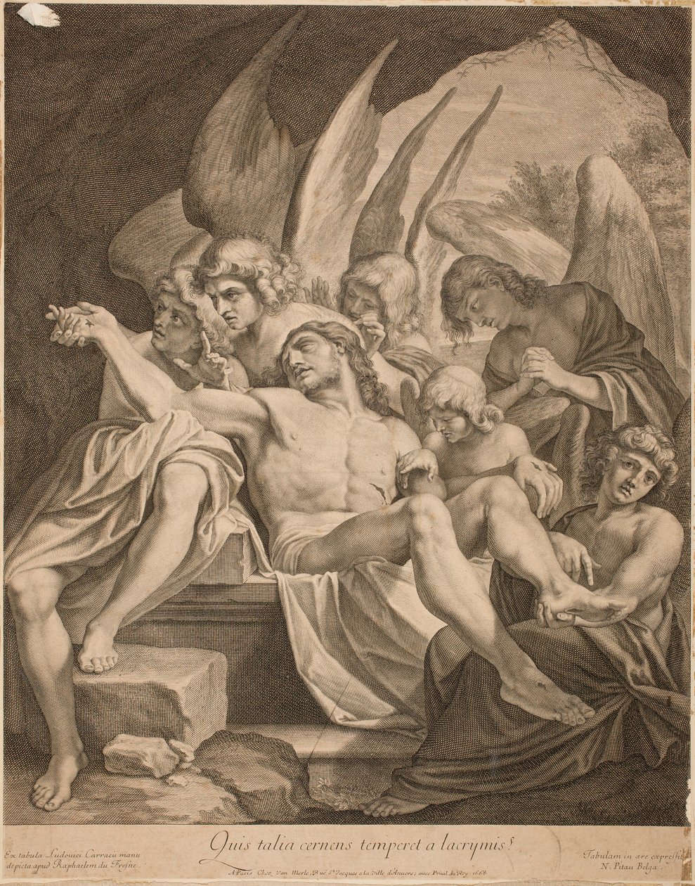 Trojice s mrtvým Kristem, 1668 od Lodovico Carracci