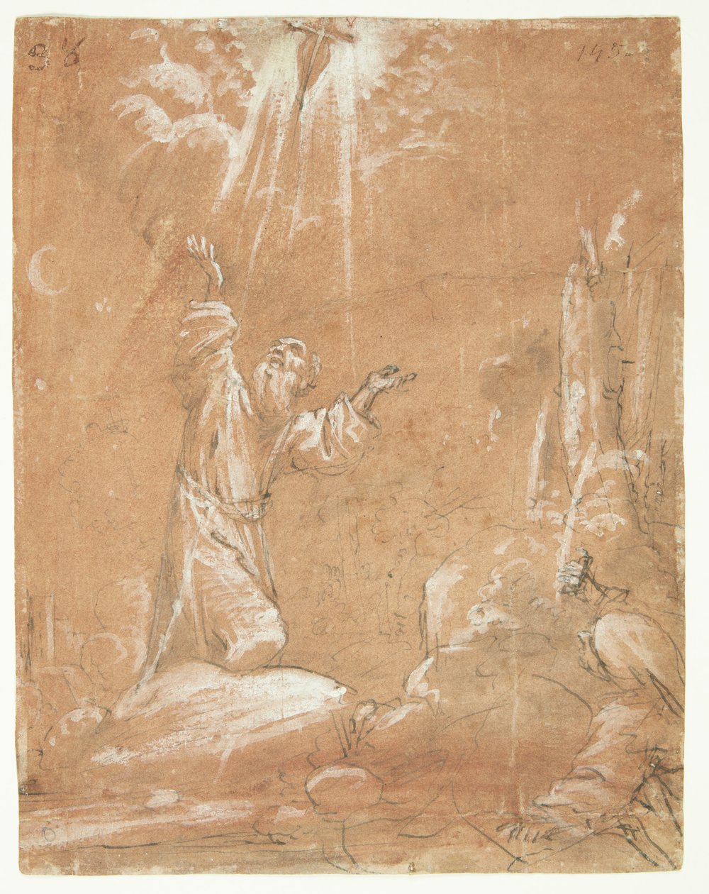 Stigmatizace svatého Františka z Assisi od Lodovico Carracci
