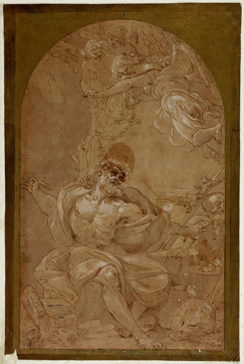 Studium pro svatého Jeronýma od Lodovico Carracci