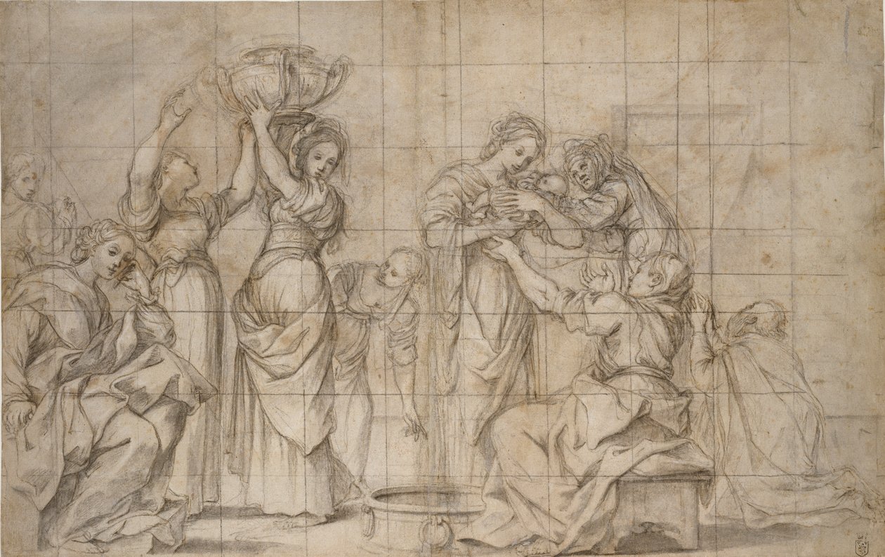 Narození Baptisty, c1575-1610 od Lodovico Carracci