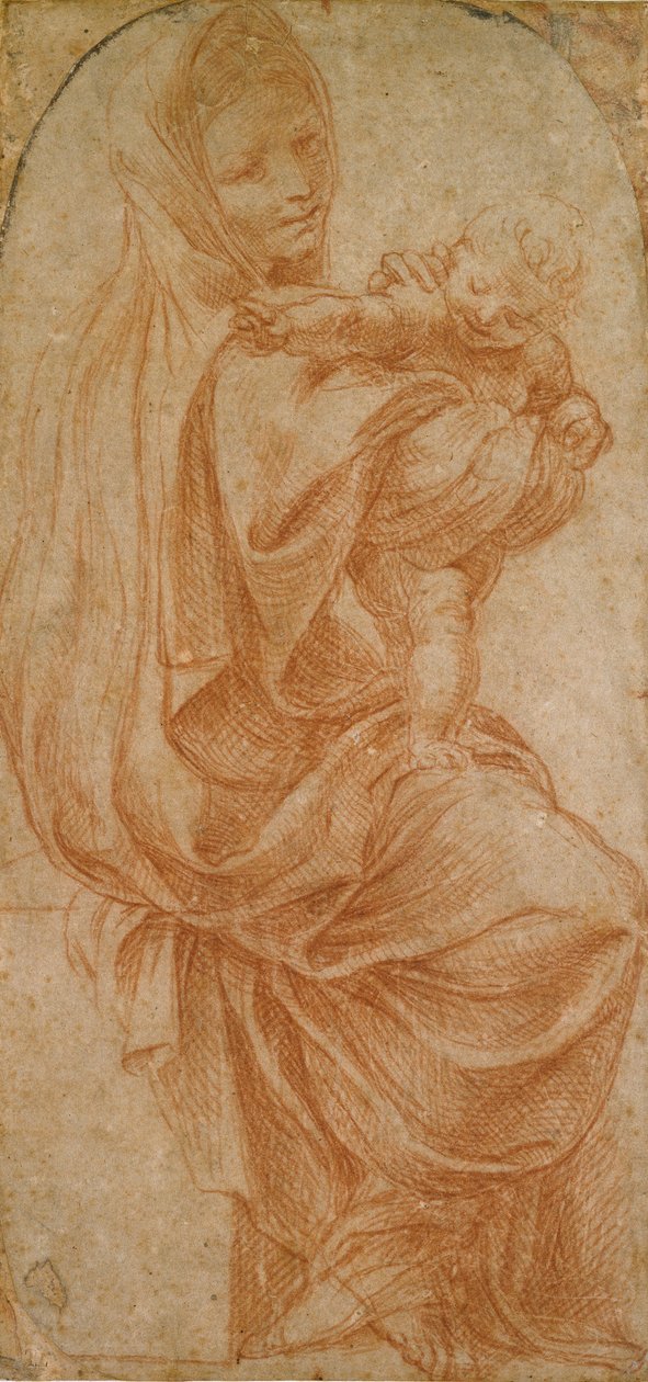 Panna a dítě, 1575-1619 od Lodovico Carracci