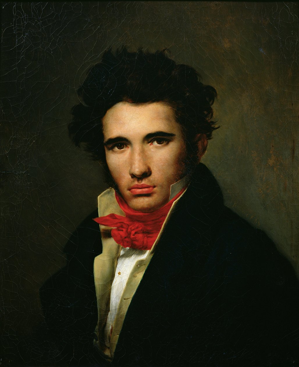 Autoportrét, kolem roku 1818 od Léon Cogniet