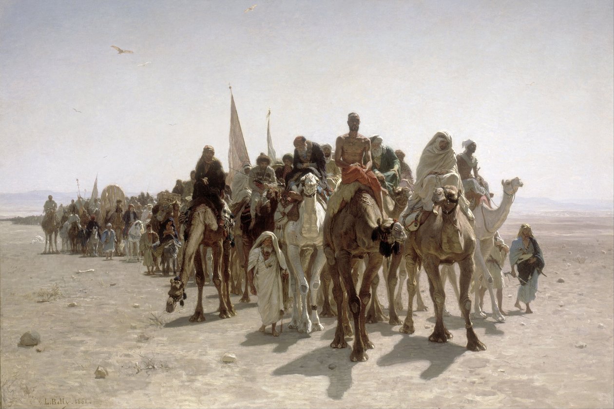 Poutníci jdoucí do Mekky, 1861 od Léon Belly