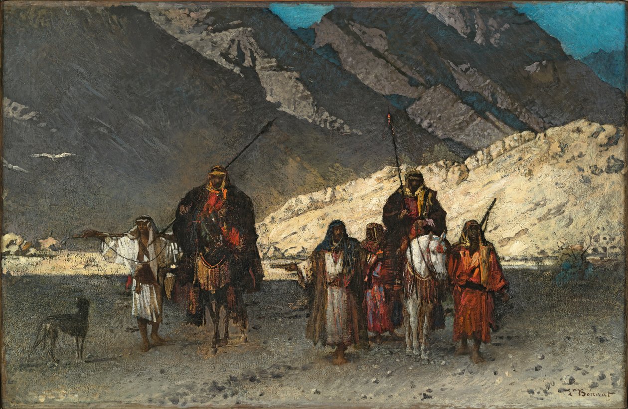Arabští šejkové v horách od Léon Bonnat
